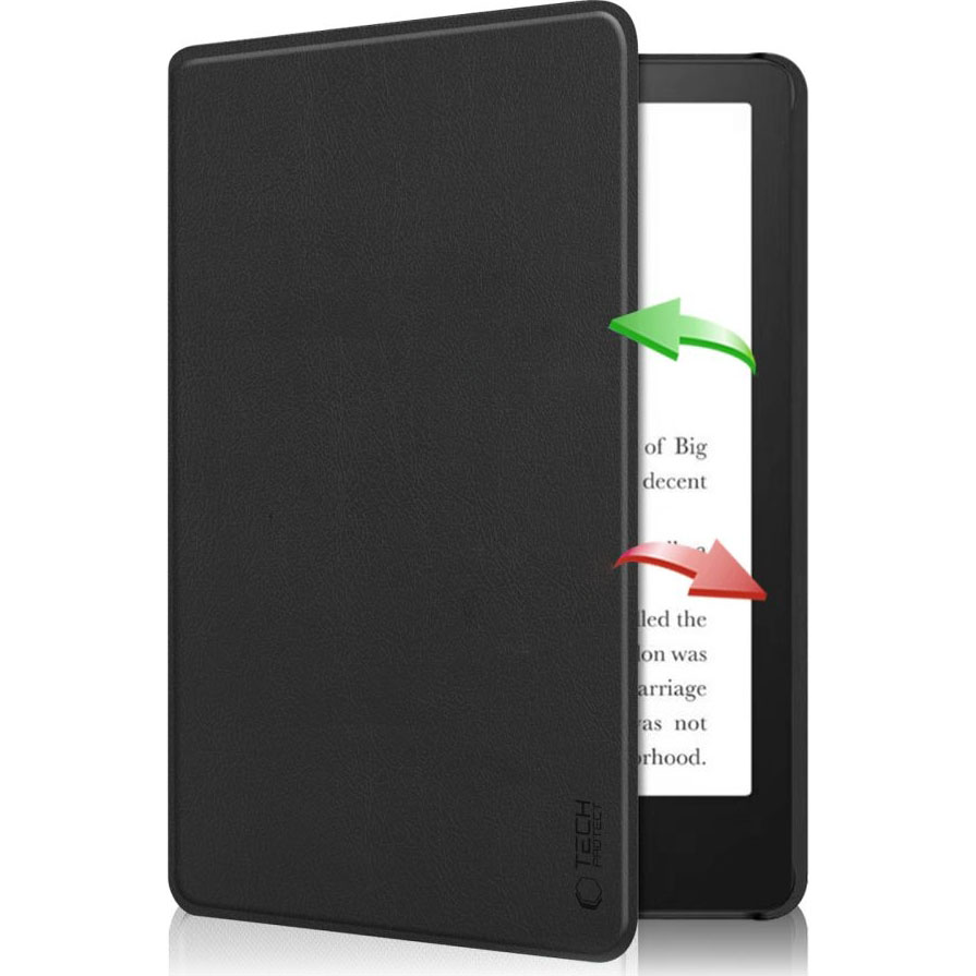 Etui z klapką Tech-Protect Smartcase do Kindle 6, (2024), czarne